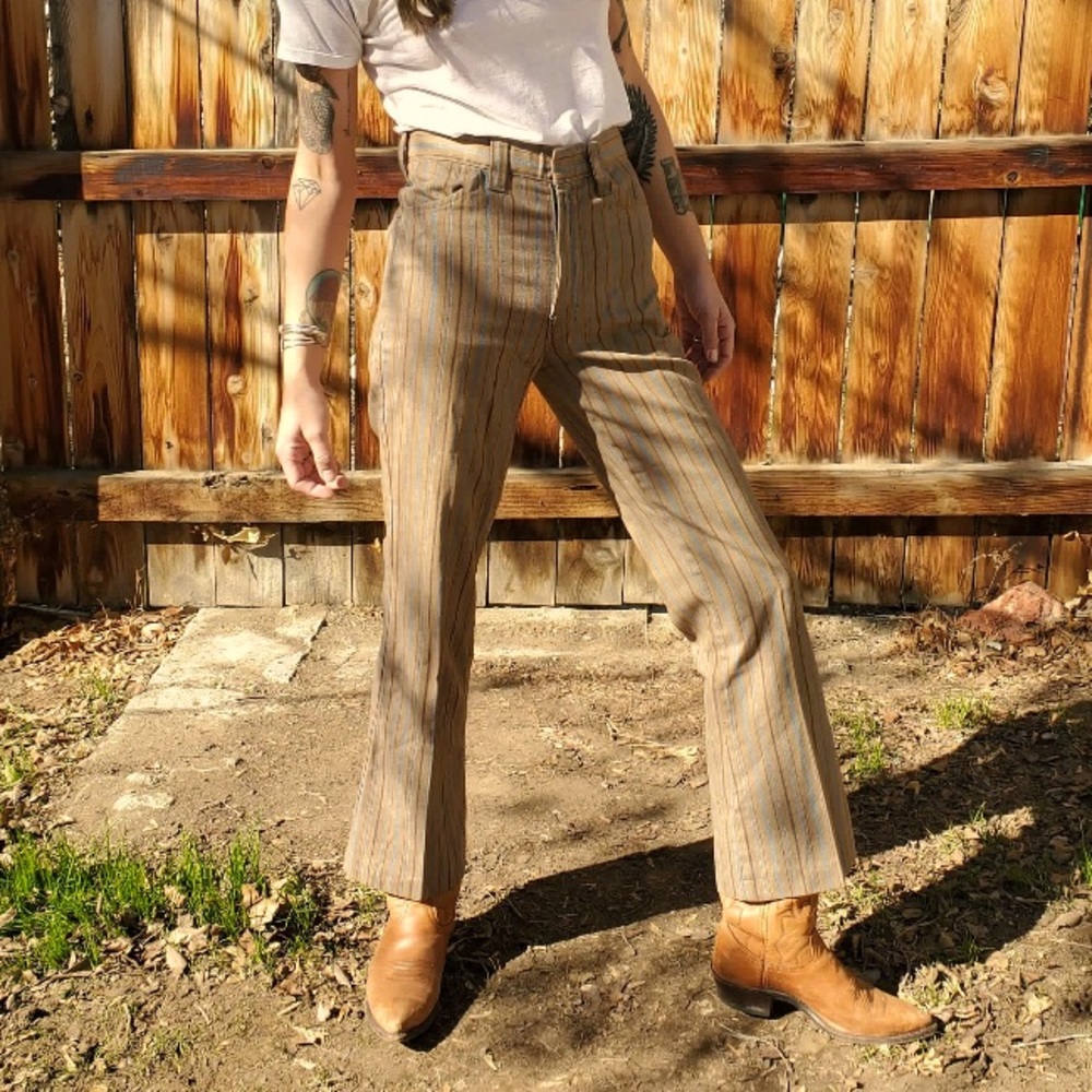 Vintage size 27 bells. Super cool stripes!